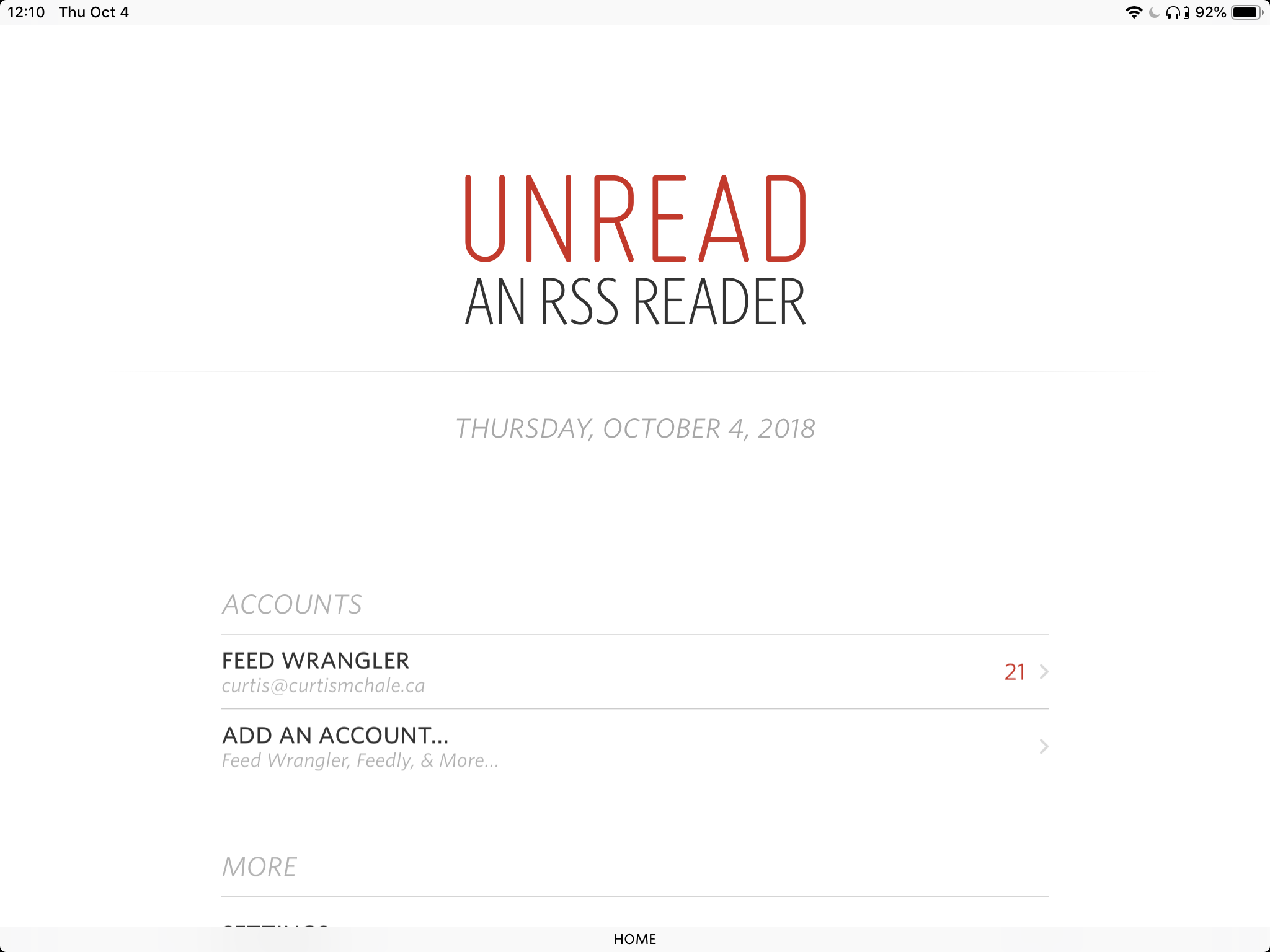 Unread the RSS client for iOS has things to love and still things that are missing for power users