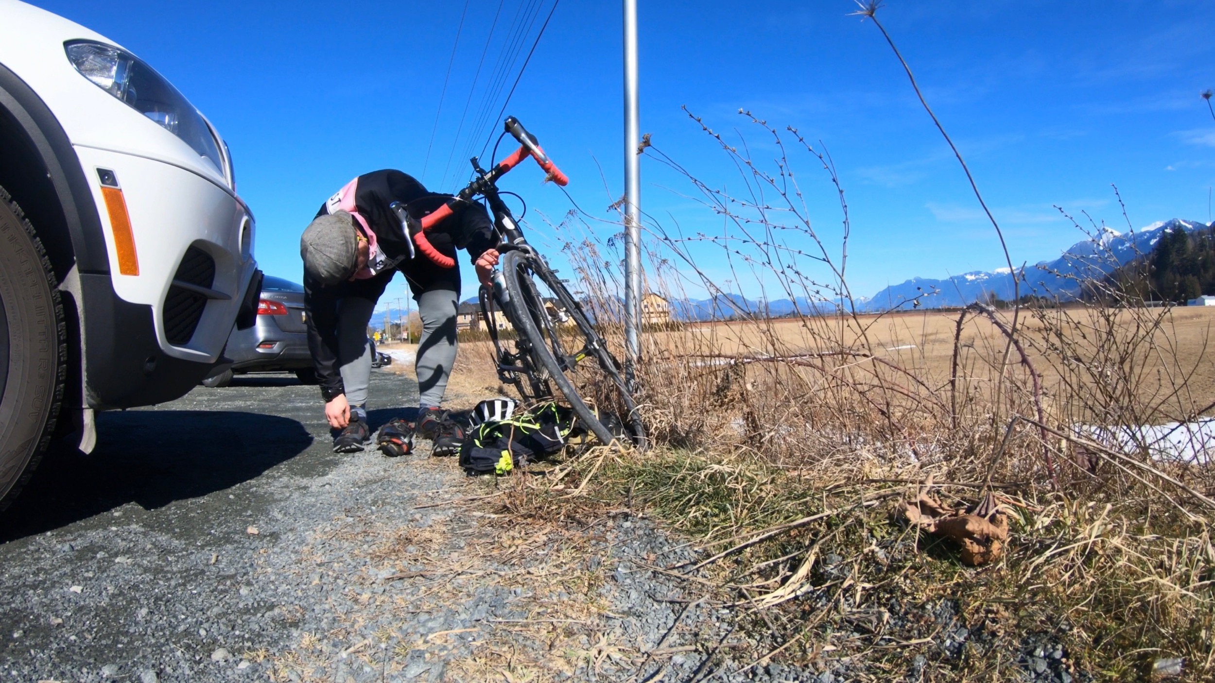 Cold Ride, Run, Ride on Mt Thom