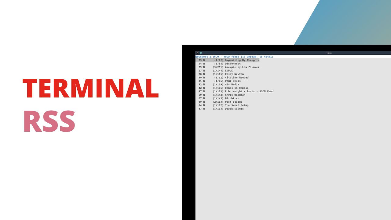 Terminal RSS with Newsboat