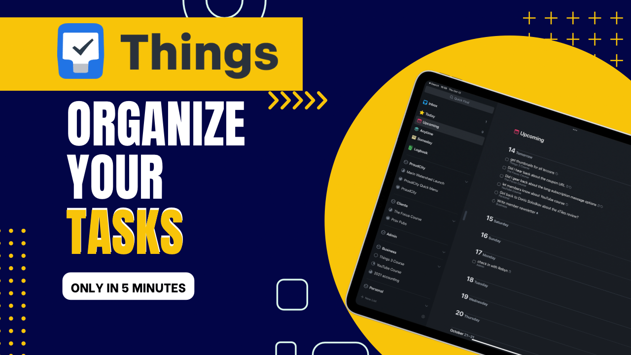 Organizing Tasks in Things 3