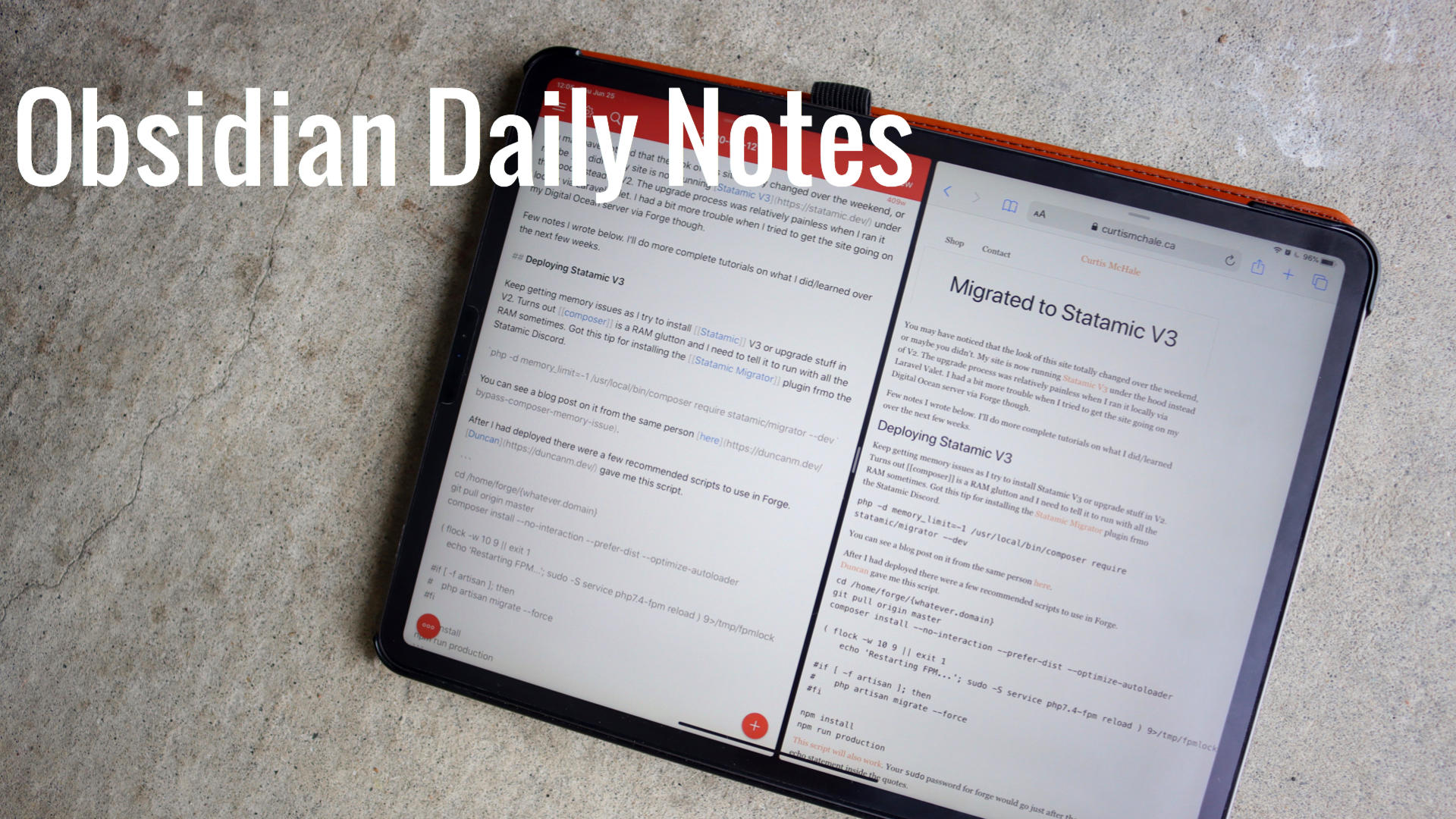 How I use Daily Notes in Obsidian