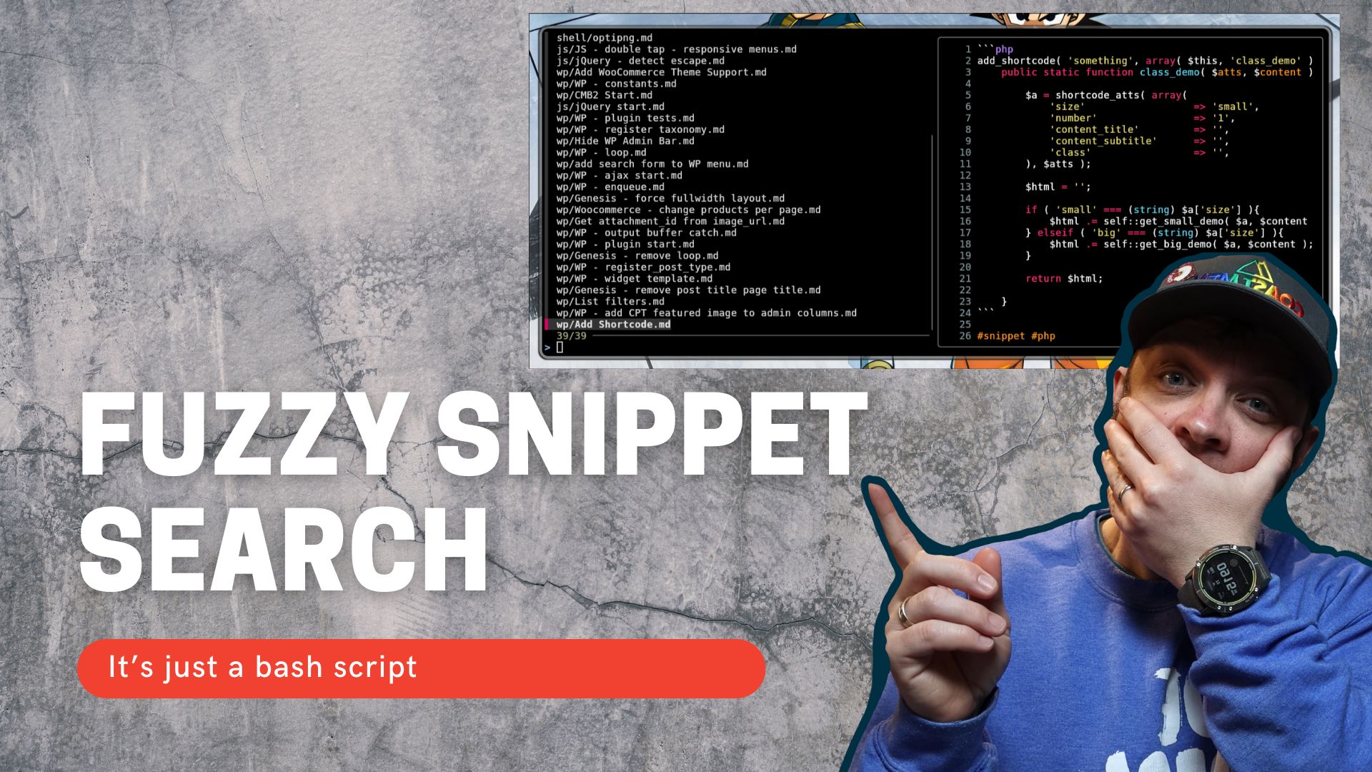 A Fuzzy Snippet Launcher for the Terminal