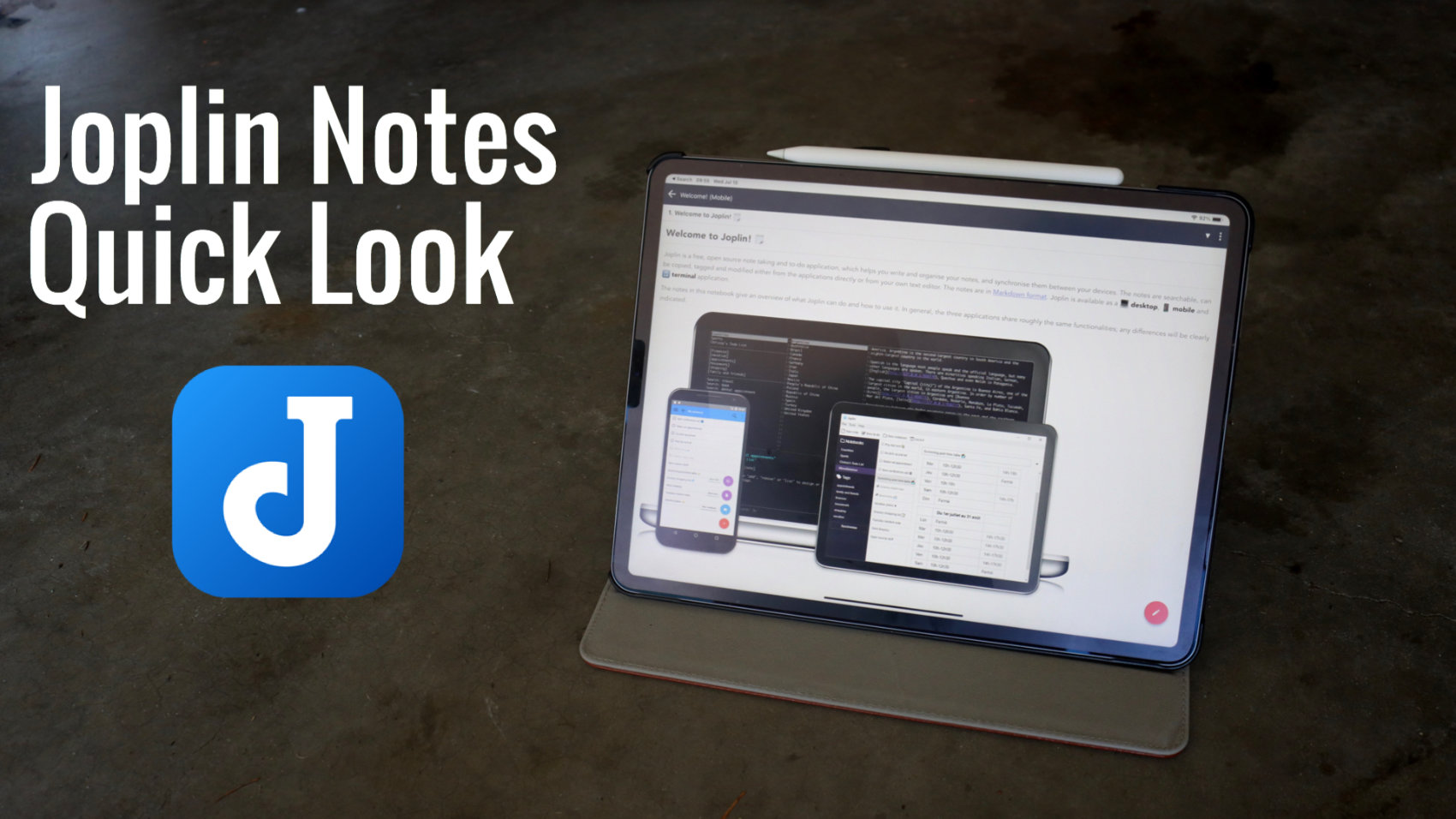 Joplin Notes Quick Look