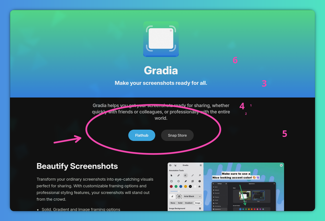 gradia screenshot tool