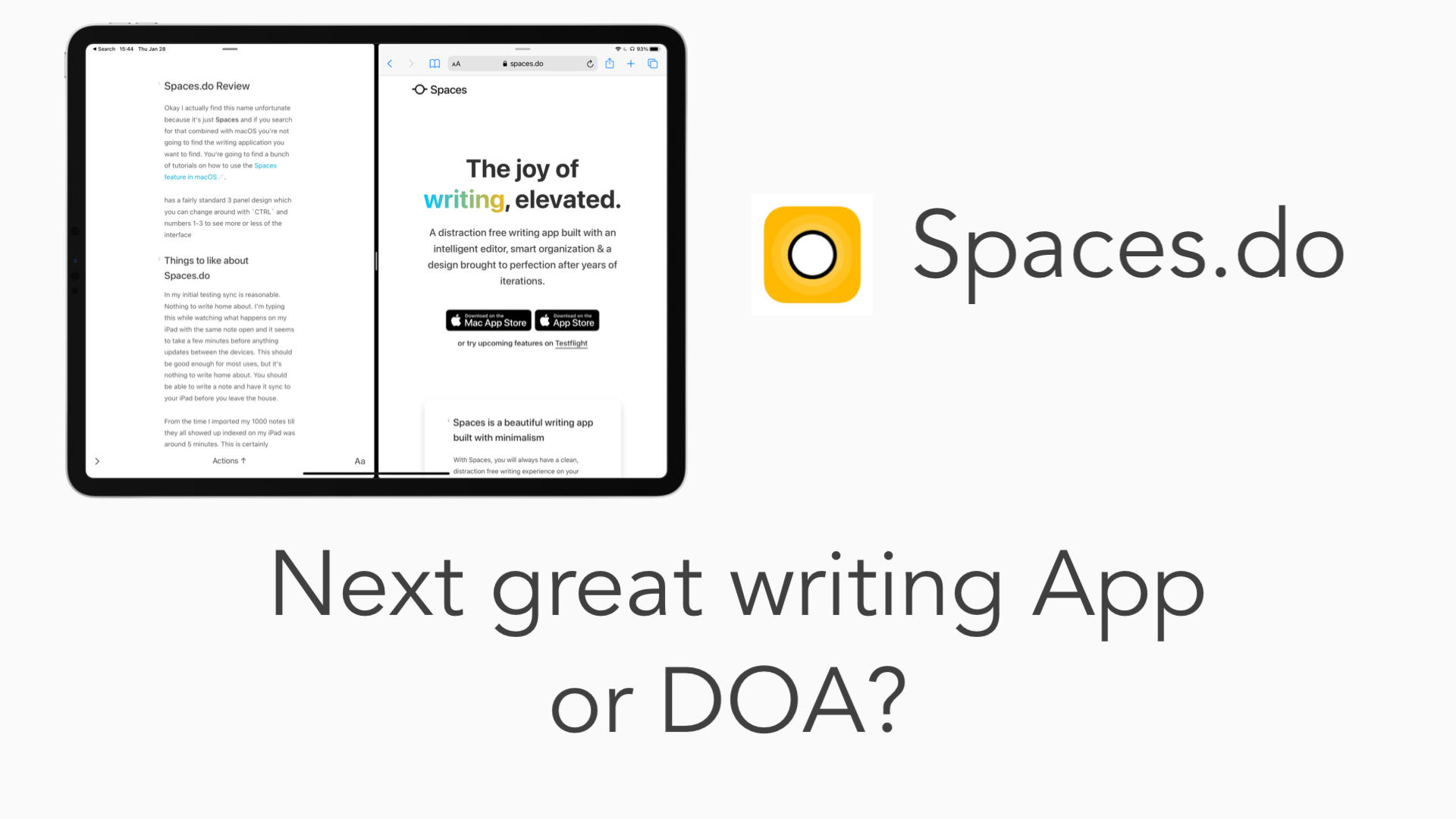 Spaces.do - Great Writing App or DOA?