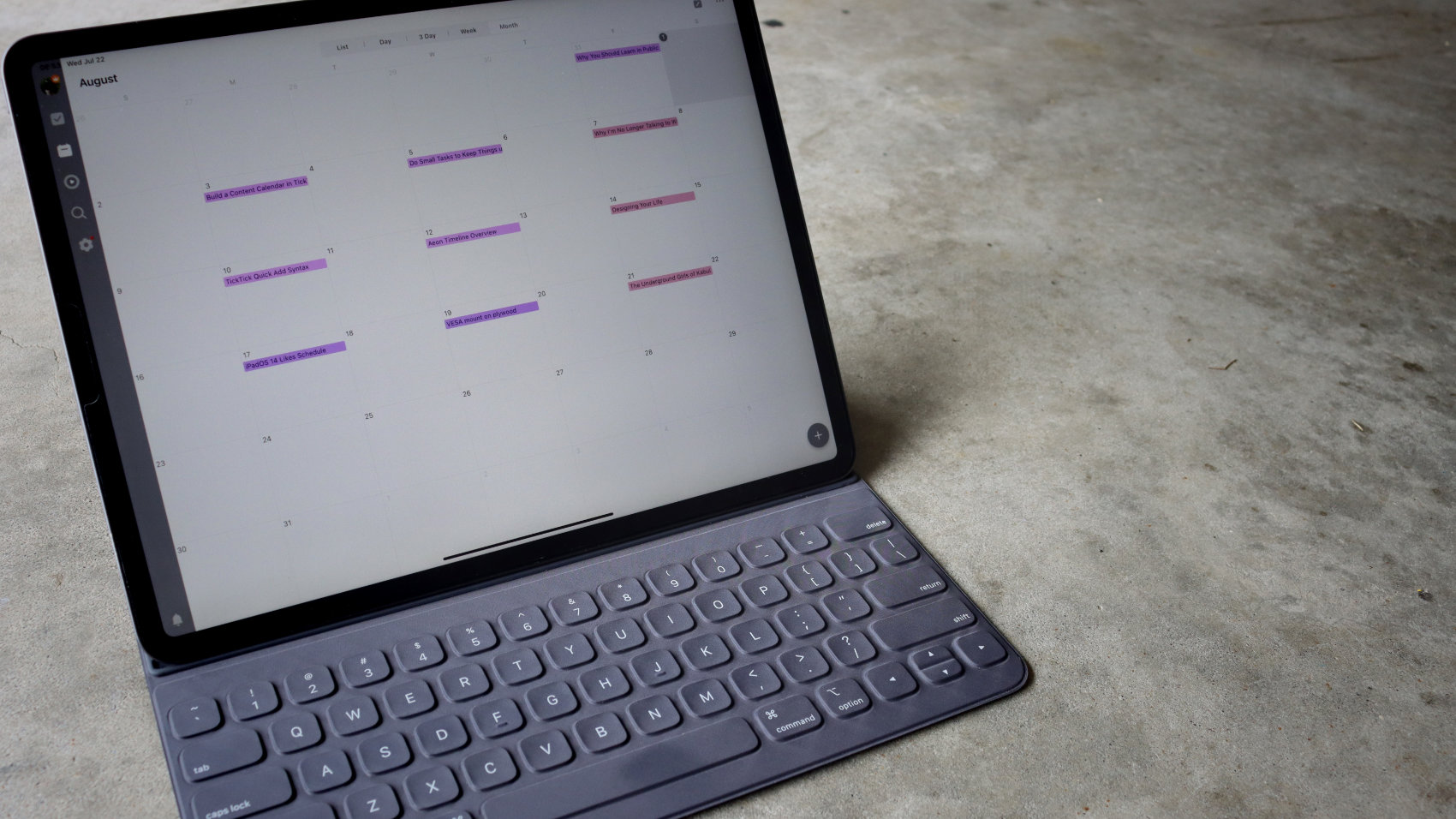 Build A Content Calendar with TickTick