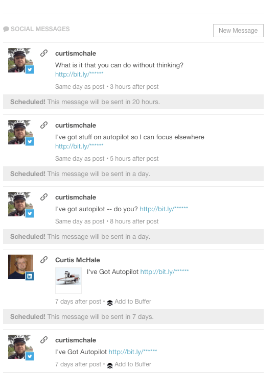 Scheduled social sharing in CoSchedule