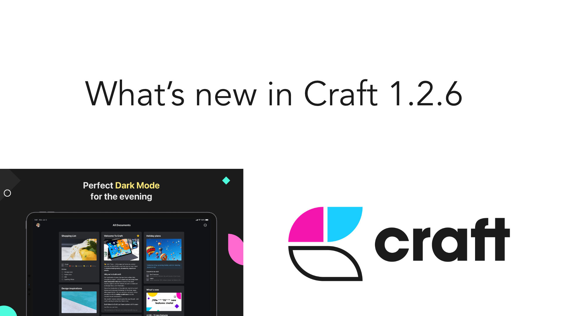 What’s new in Craft 1.2.6