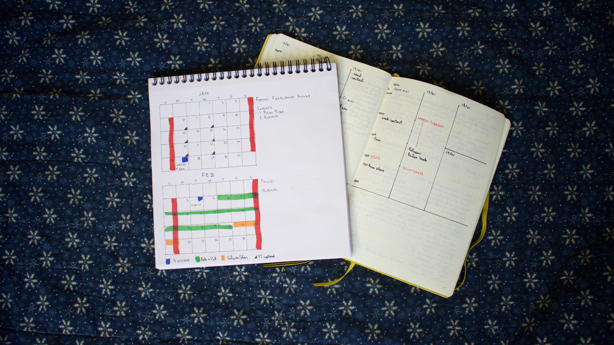My 2020 Notebook and Paper Calendar Setup