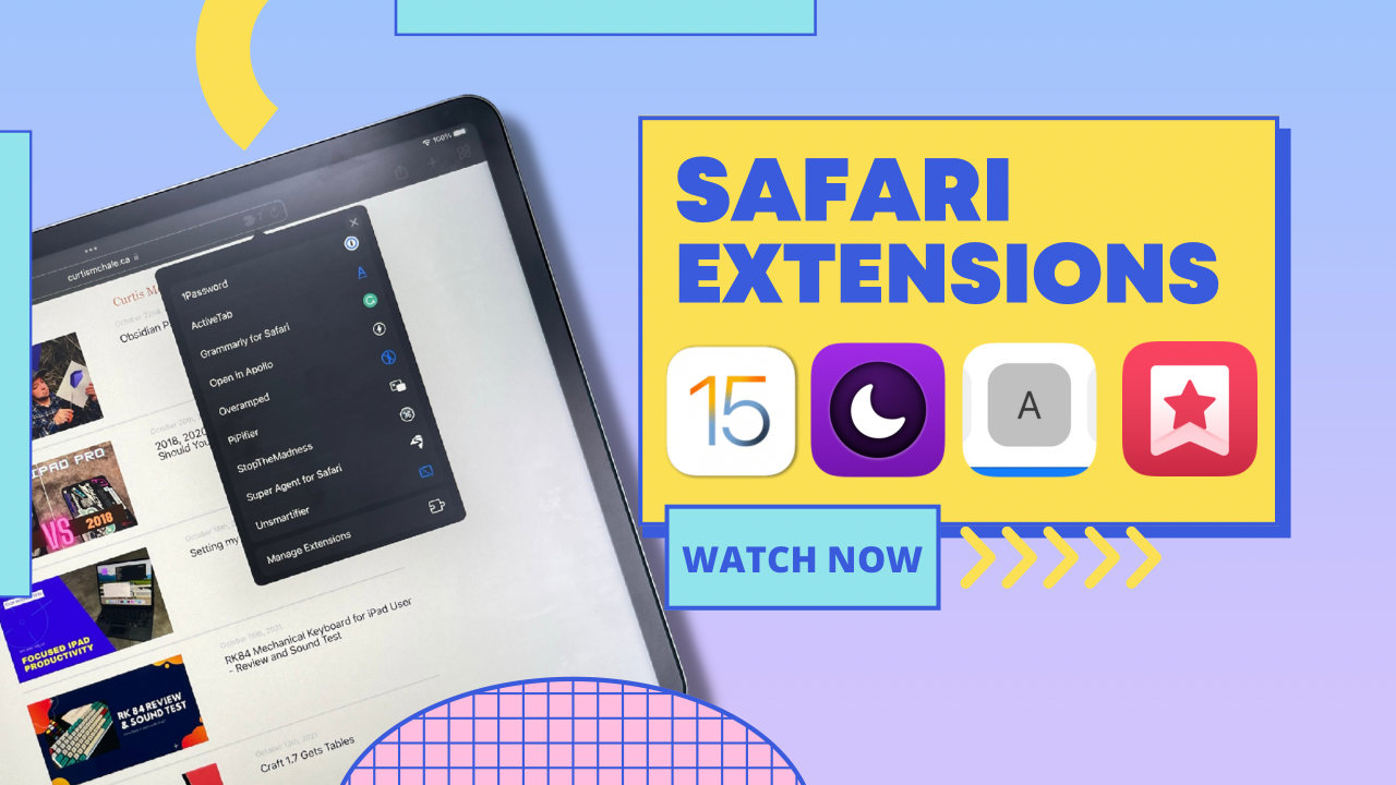 Using Extensions in Safari in iOS 15 and iPadOS 15 - TidBITS