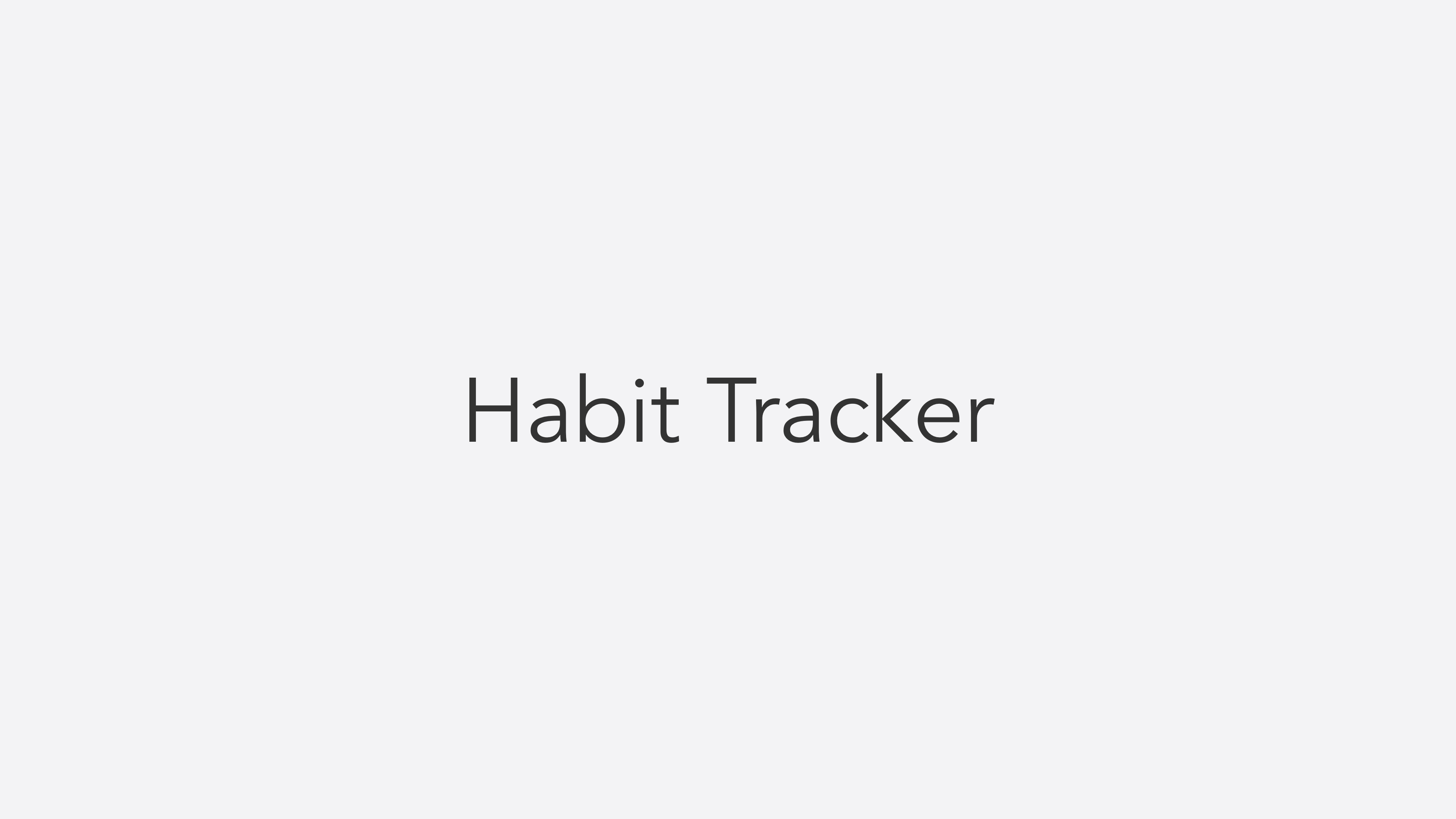 Habit Tracker