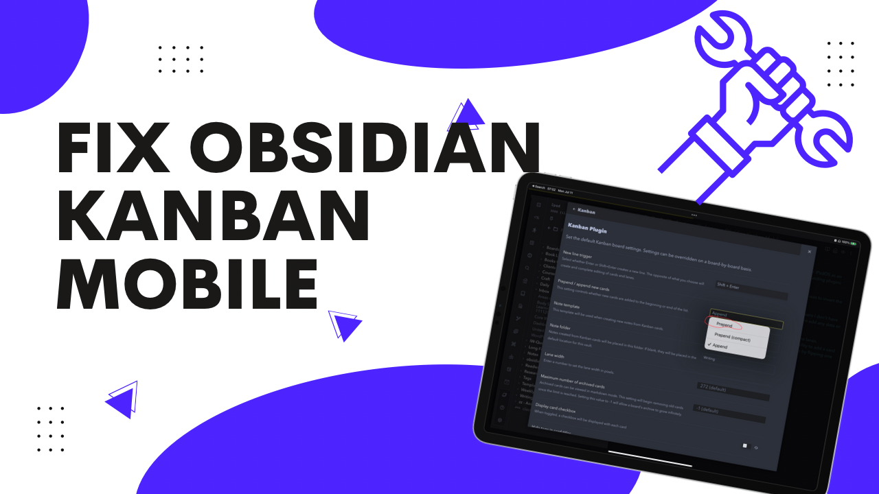 Fix Obsidian Kanban Mobile