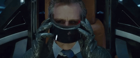 Nolan Sorrento taking off his VR goggles