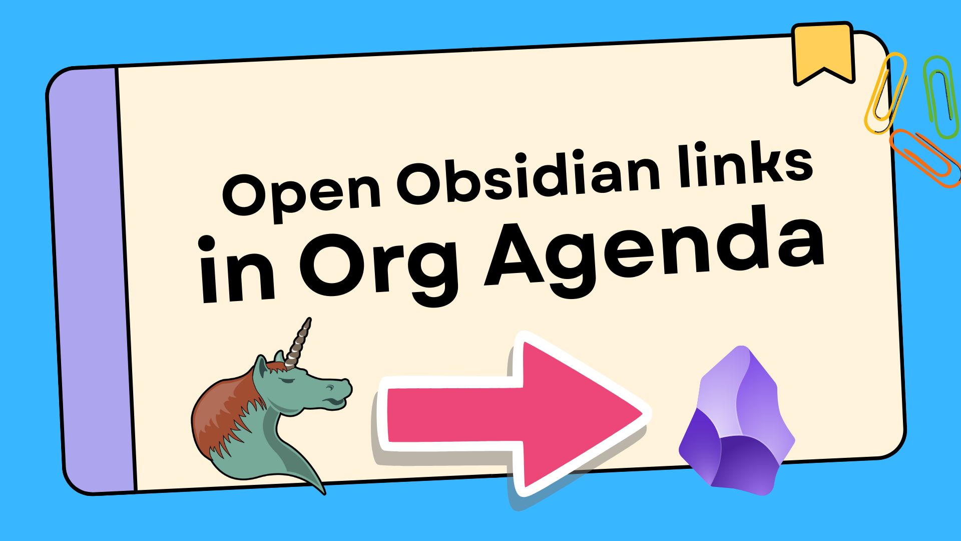 Open obsidian links in org mode